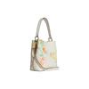 Coach Town Leather Zipper Compartment Cowhide Shoulder Tote Crossbody Bag Medium Women bags White C8609-IMCAH