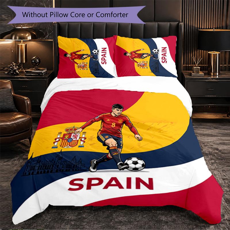 Spain football Pattern 3 Pieces Bedding