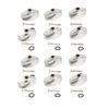 12PCS Silver Color Acoustic Guitar Buttons Guitar Machine Heads  For Acoustic Guitar