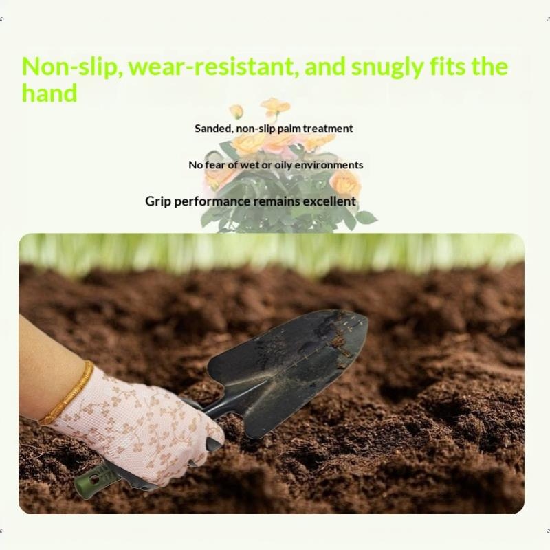 Floral Pattern Gardening Gloves Comfortable Breathable Work Gloves Multi-Purpose Anti Prickling Protective Mittens