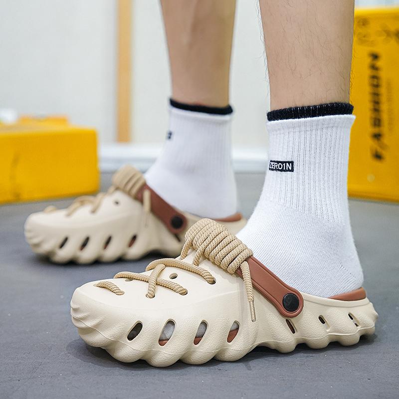 New Men Slippers Summer Fashion Flat Shoes Flip Flops Beach Lightness Walking Sandals Shoes Outdoor Slides