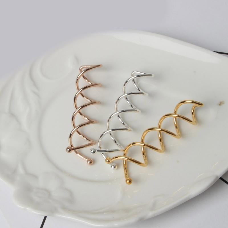 Permanent Metal Twist Hair Screws Set of 10 for Elegant Buns Braids Twist Hairstyles Women Girls Not Slip Hair Clamps
