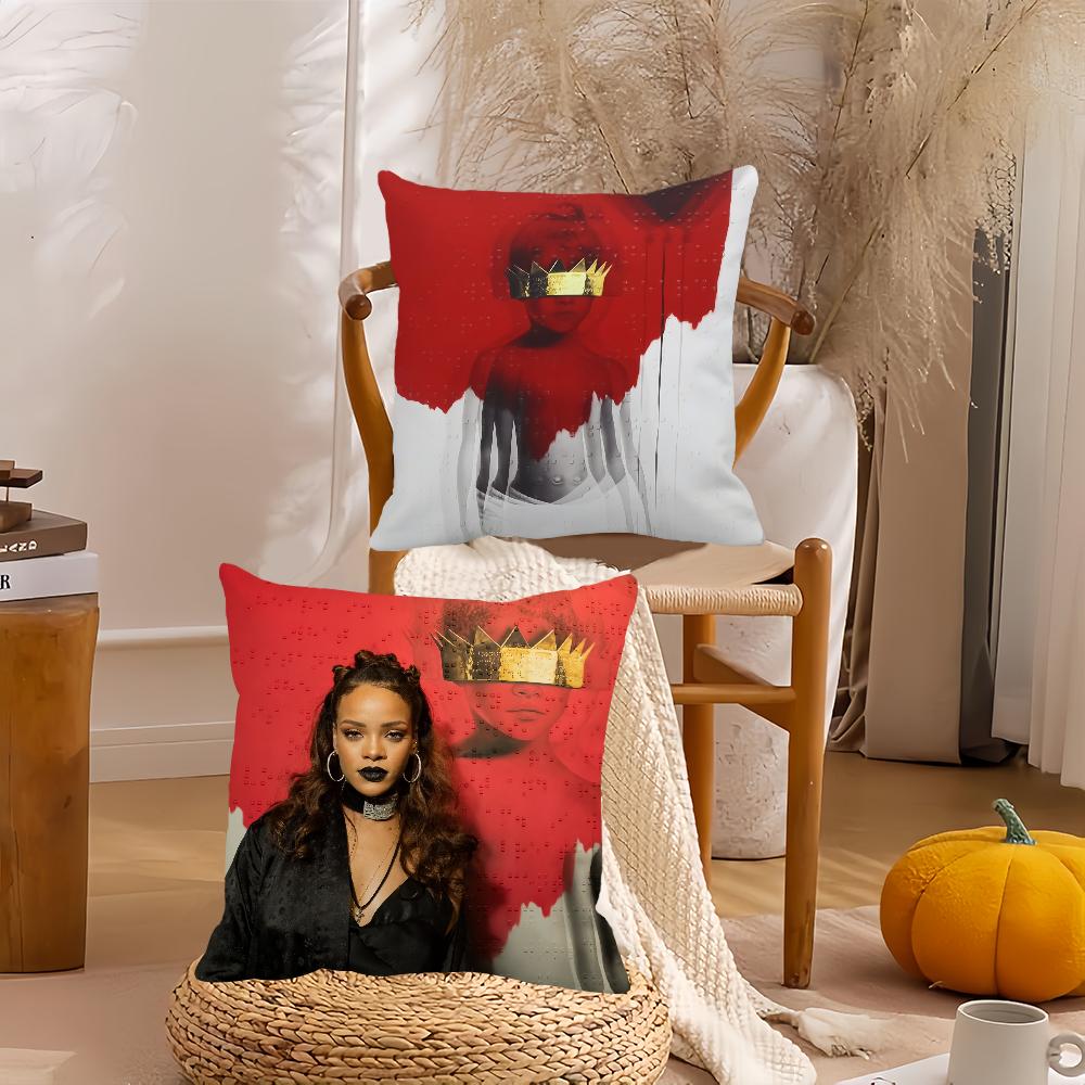 Singer R-Rihanna-A Anti Pillow Case Home Decoration Cushion Cover Suitable For Office Sofa Bedroom Car
