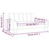 VidaXL Children's Sofa Taupe 70x45x30 Cm Fabric 3196272