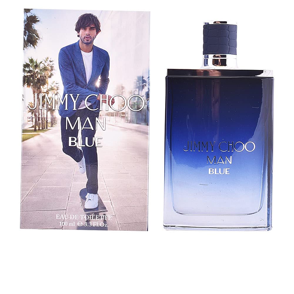 

JIMMY CHOO - Man Blue Eau de Toilette - Men s Fragrance - Aromatic Leathery Woody - With notes of Black Pepper, Cypress & Sandalwood 3.3 Fl Oz (Pack of 1)