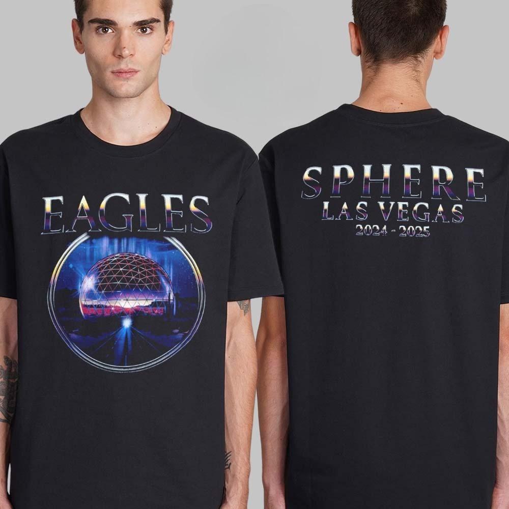 New Sale Eagles Sphere Las Vegas 2024 2025 T-Shirt High-end Luxury Is for Both Men and Women Top Y2k