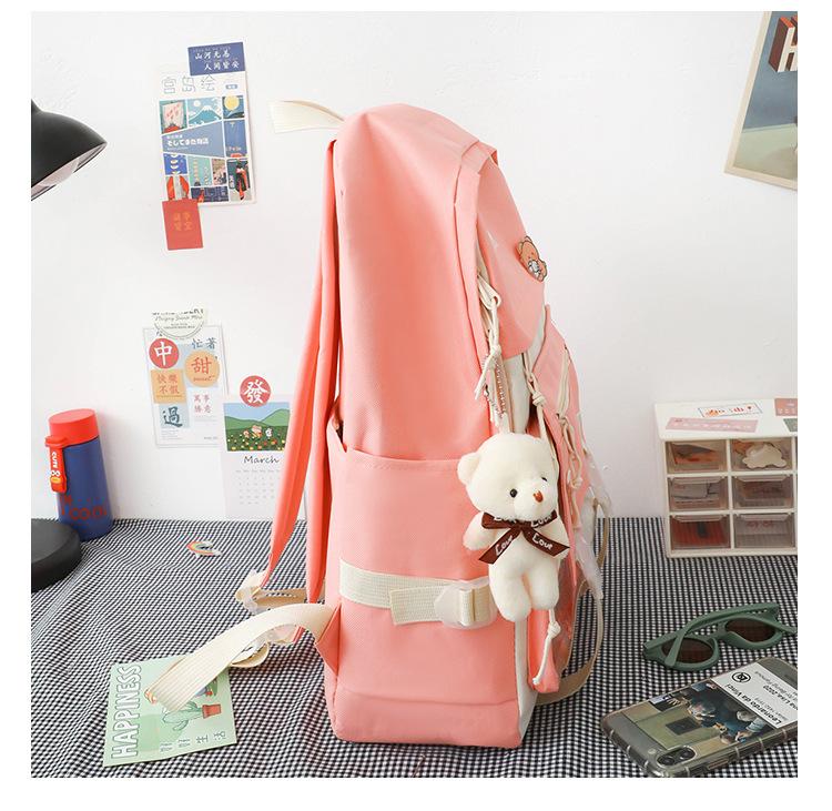 

School bag for girls, light for junior high school students, school bag for elementary school students, cute girl heart princess, large-capacity