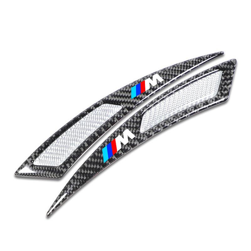 BBKT7 Car Wheel Eyebrow Strip Anti-collision Sticker Warning Reflector Decal For BMW M E46 E36 E34 F10 E90 F30 E60 F30 E53 E30 E92 E87