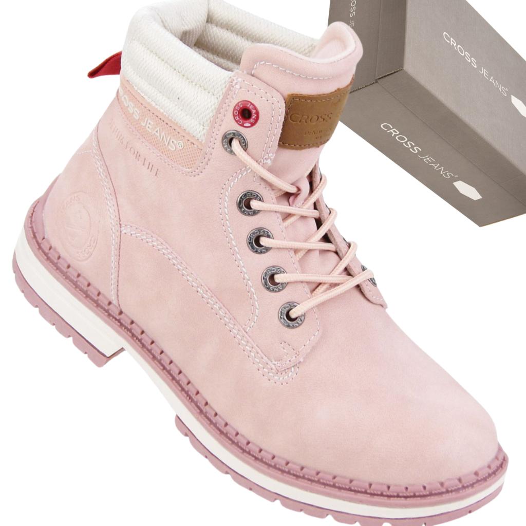 Cross Jeans EE2R4004C Damen Pinke Stiefeletten Stil und Komfort für den Alltag beige