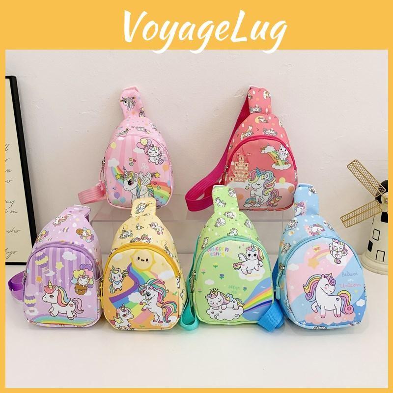 Fashionable Nylon Childrens Chest Bag Vibrant Cartoon Design For Gender Neutral Ages 3 To 6