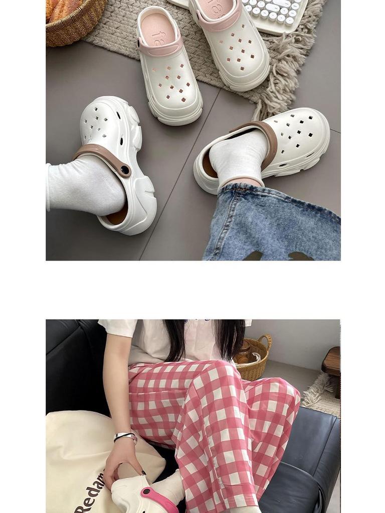 Dámské letní protiskluzové plážové sandály s platformou a otevřenou špičkou