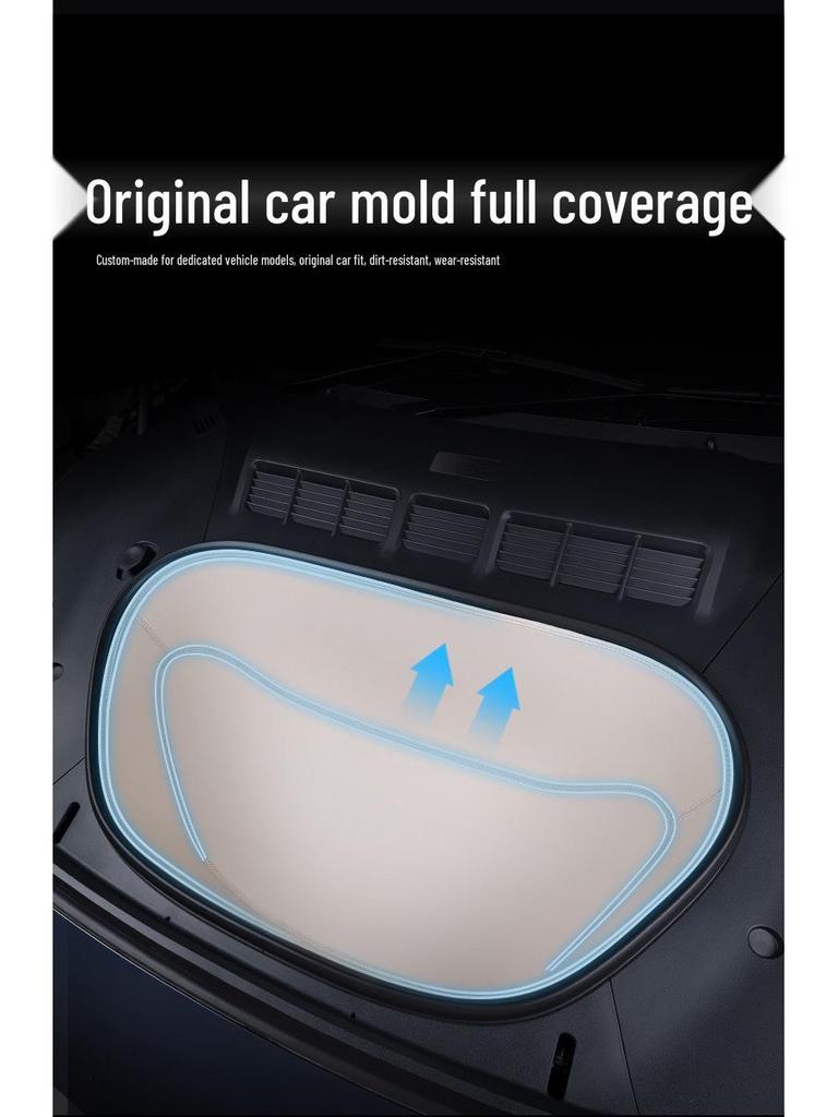 2025 Nappa Leather Front Trunk Mat for Xiaomi Yu7 - Full Coverage Car Accessory