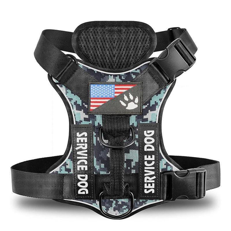 Dog Harness With Reflective Nylon Material And Adjustable Fit For Training And Walks