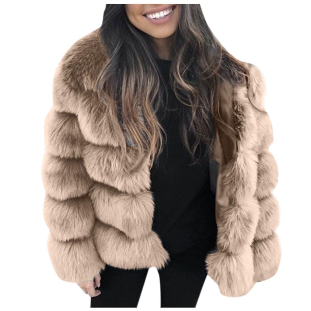 

Женское зимнее теплое пальто с длинным рукавом, модная толстая куртка, верхняя одежда XL хаки