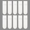 10 Pairs Thin Ice Silk Women's Long Tube Socks Summer Cool Mid Calf Socks Black and White Ice Ice Socks Pile Pile Ladies' Socks