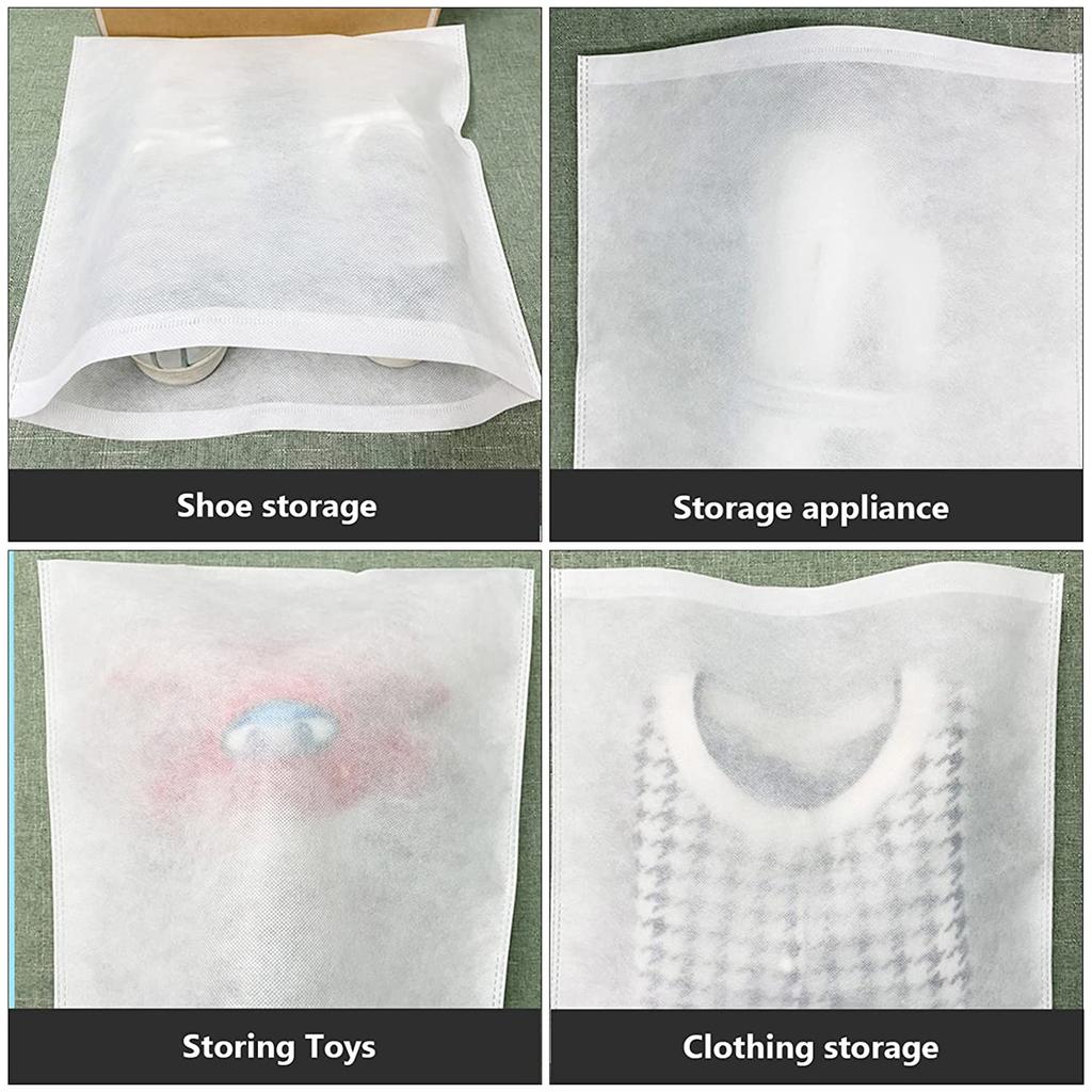 50pcs Travel Shoes Organizers Disposable Shoe Storage Bags Portable Drawstring Bags for Drying Shoes Luggage Organizer