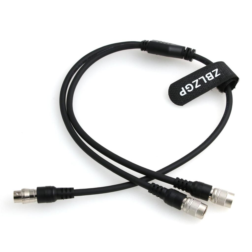 ZBLZGP Hirose Female to Dual Hirose Male Y Cable for Zoom F8 Mixer Sound Devices 688 644 633 4-Pin 4-Pin