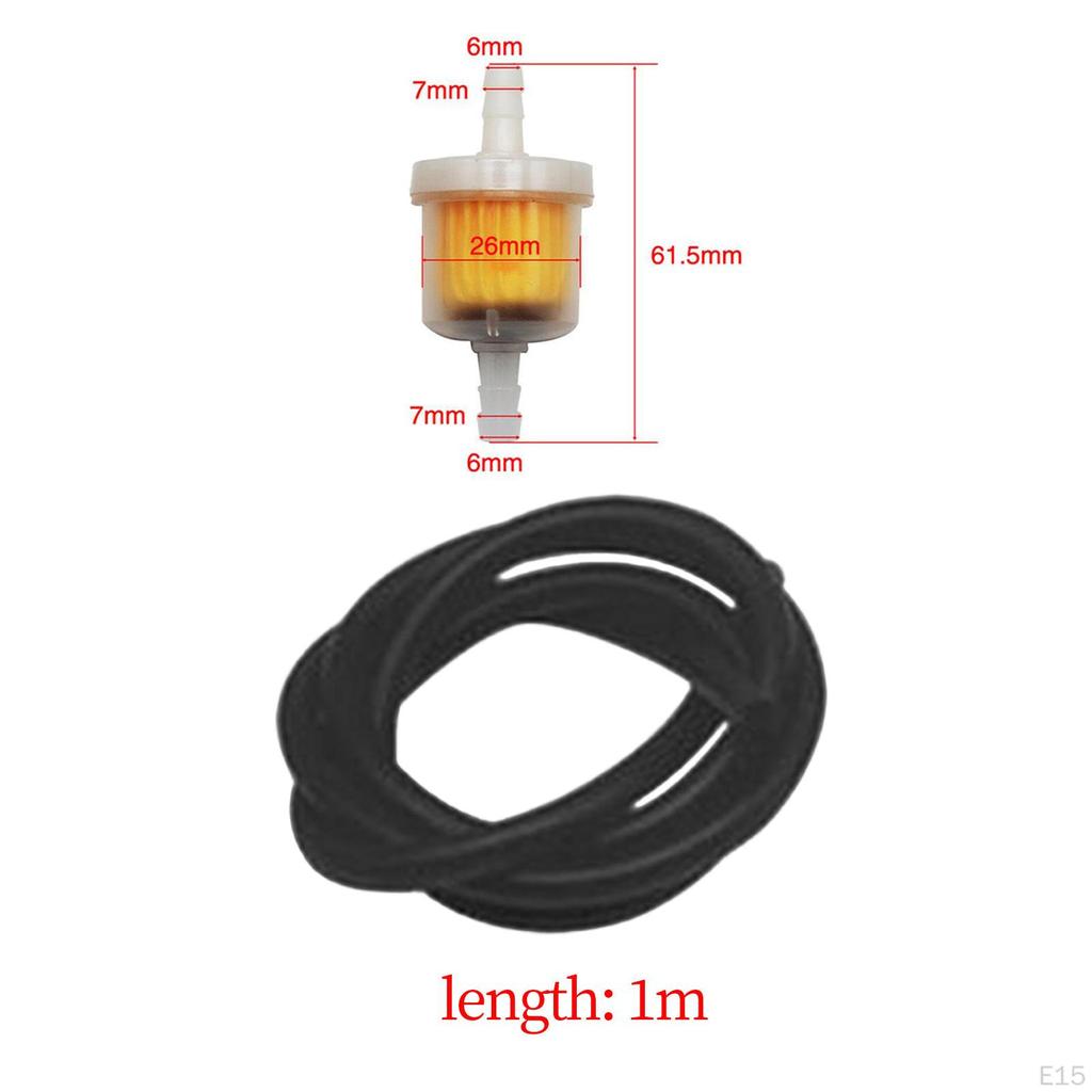 Fuel Switch Valve Hose Line Easy Installation Accessories for Go Karts Red