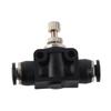 5pcs Pneumatic Throttle Valve Durable PVC Compression Resistance Connection Accessories