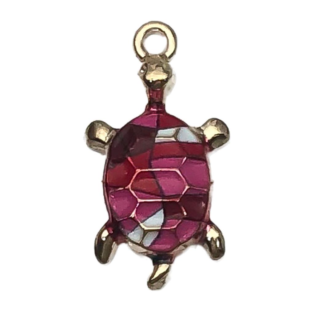 DIY Alloy Drip Oil Turtle Pendant Earrings & Keychain Accessories