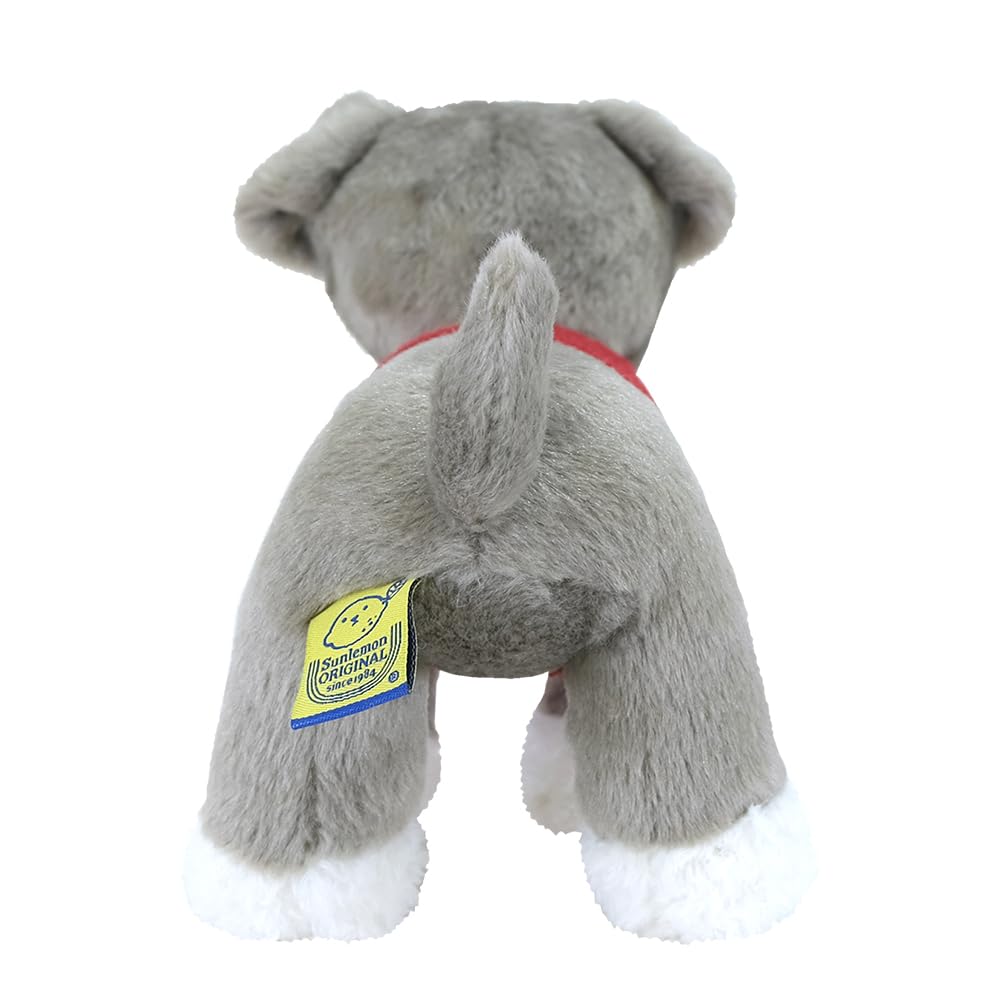 SunLemon Amikocane Schnauzer Medium Plush Animal Dog 14x24x20cm P-9152