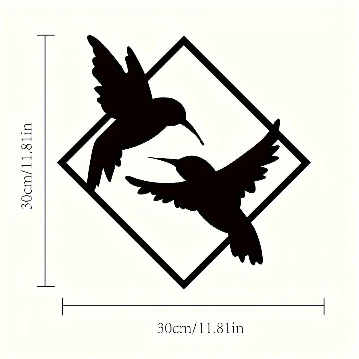 

1 шт. Металлическая птица настенное искусство Современный настенный декор для дома, ванной комнаты и многого другого | Элегантная металлическая подвеска | Уникальная идея для подарка светло-серый