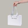Premium High-Tensile Kraft Paper Bag with Logo Custom Print Ribbon Handle Boutique Bags