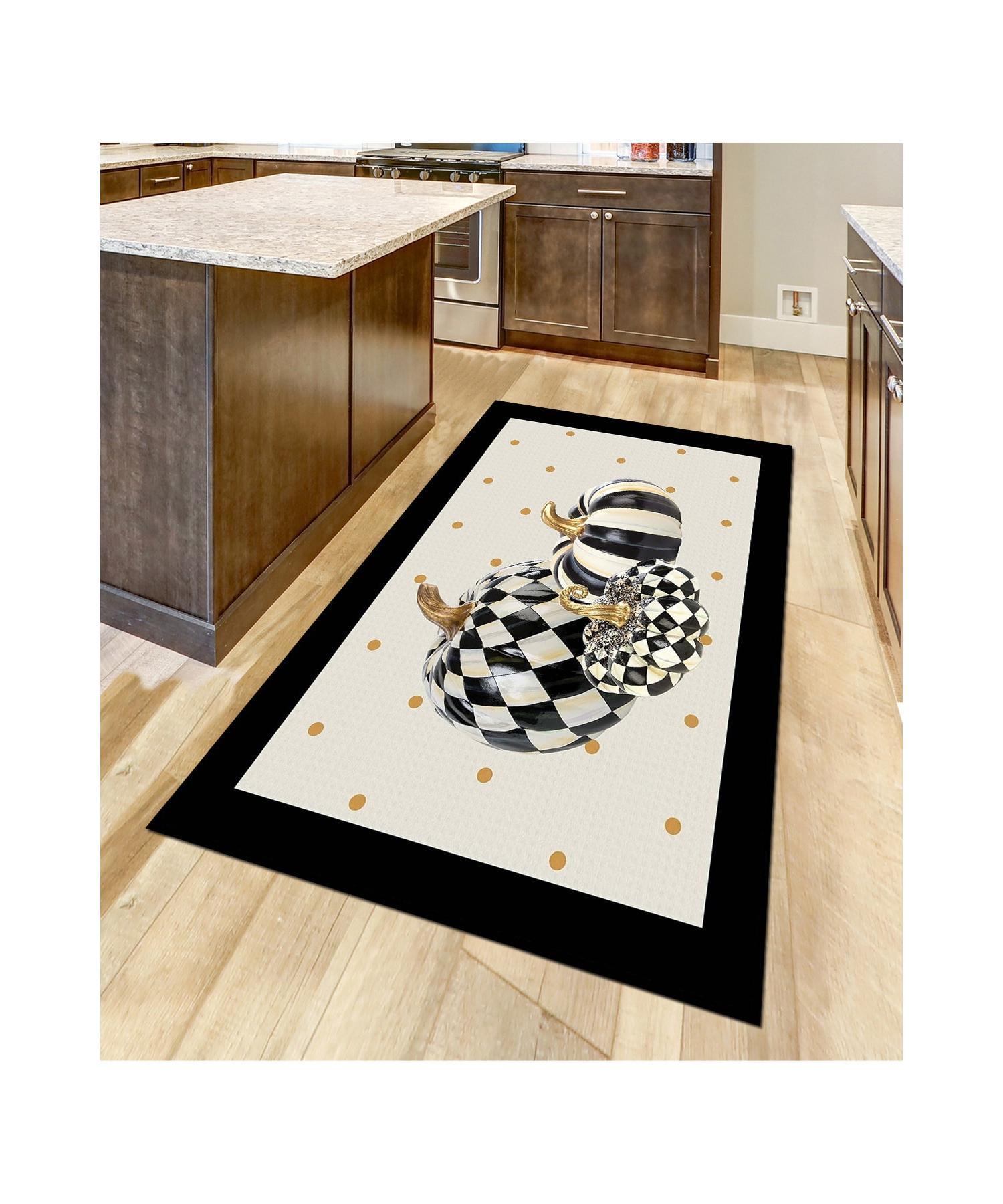 

Кухонный ковер с узором тыквы (Нескользящее точечное основание, допускающее машинную стирку) - cp1561