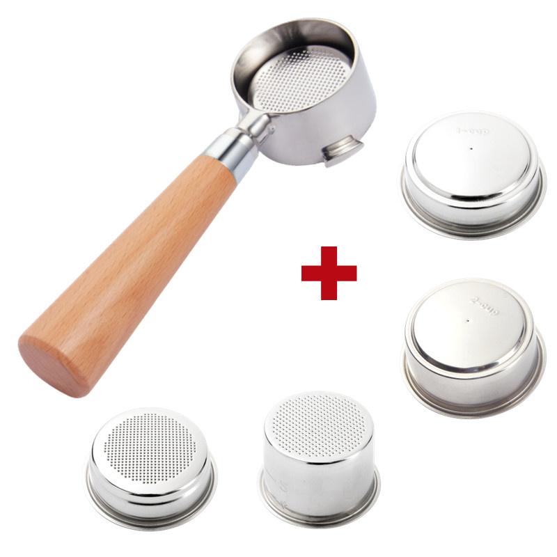 Bottomless Portafilter for Delonghi EC680 EC685,Pressurized Filter Basket,51mm Filter,Espresso Coffee Maker,Barista Tools