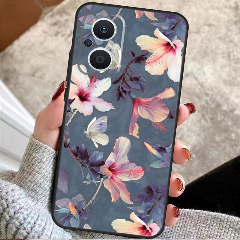 

Tropical Flowers For OPPO Reno 8T 7 8 Lite 14F 13F 11F 12F 10 11 12 13 14 Pro OPPO Find X9 X5 X6 X8 Pro Case OPPO Reno7 Lite