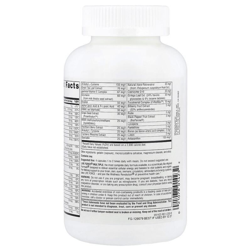 Life Force® Multiple, 180 Capsules