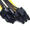 10x 30cm 6Pin To 8Pin (6+2) Breakout PCI-E Cable 18AWG For Mining Graphics Card