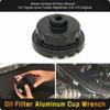 Oil Filter Cap Removal Wrench Oil Grid Wrench for Toyota Lexus 64mm