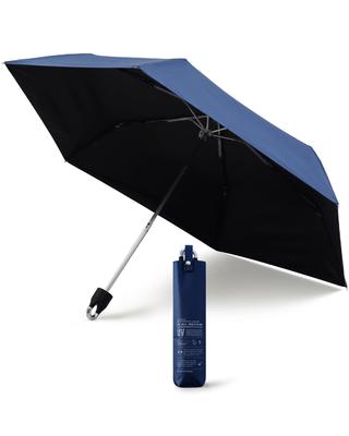 Suitable for Both Sunny and Rainy Navy Carabiner-attached Parasol, Ultra-lightweight, Foldable, Days, Unisex, Blue.