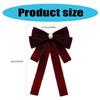 Vintage Velvets Bows Tie Brooch Pin for Women Rhinestones Pearls Uniform Pre Tied Bowknot Corsage Necktie Accessories