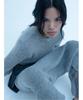 Anggae Alpaca Blend Round Pullover Gray