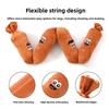 The Pet Dog's Pressing Sound Toy, Which Simulates A Plush Sausage, Is Used for Chewing, Amusing Oneself, and Smelling.