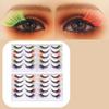 10 Pairs Soft Cat Eye False Eyelashes 3D Mink Faux Mink Wispy Lashes  Daily Wear