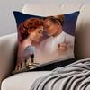 Film TTitanic Cushion Cover Pillowcase Antidustmite Invisible Zipper Short Plush Sofa Cushion