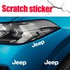 4pcs PVC Car Emblem Stickers Window Body Badge Decoration Decal For JEEP Renegade Grand Cherokee Trail Patriot Compass Wrangler AJO1