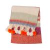 Mohair Rainbow Tassel Shawl Loop Yarn Winter Cashmere Scarves Retro Warm Wraps  Women/Men