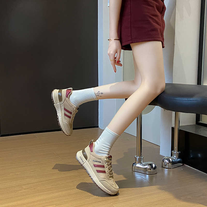 Fashion Round Foot Massive Large Size Sneakers Vulcanize Skate Trainers Spring Shoes For Women Sport Releases Best-selling Shors