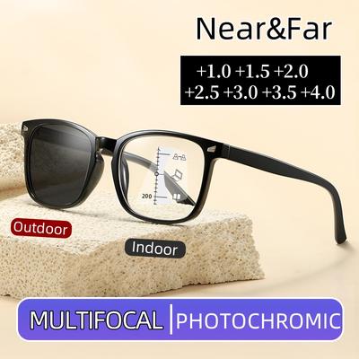 Venkovní chytré fotochromatické brýle na čtení Pánské multifokální presbyopie Hign Definition Brýle na dálku Sluneční brýle Plus dioptrie