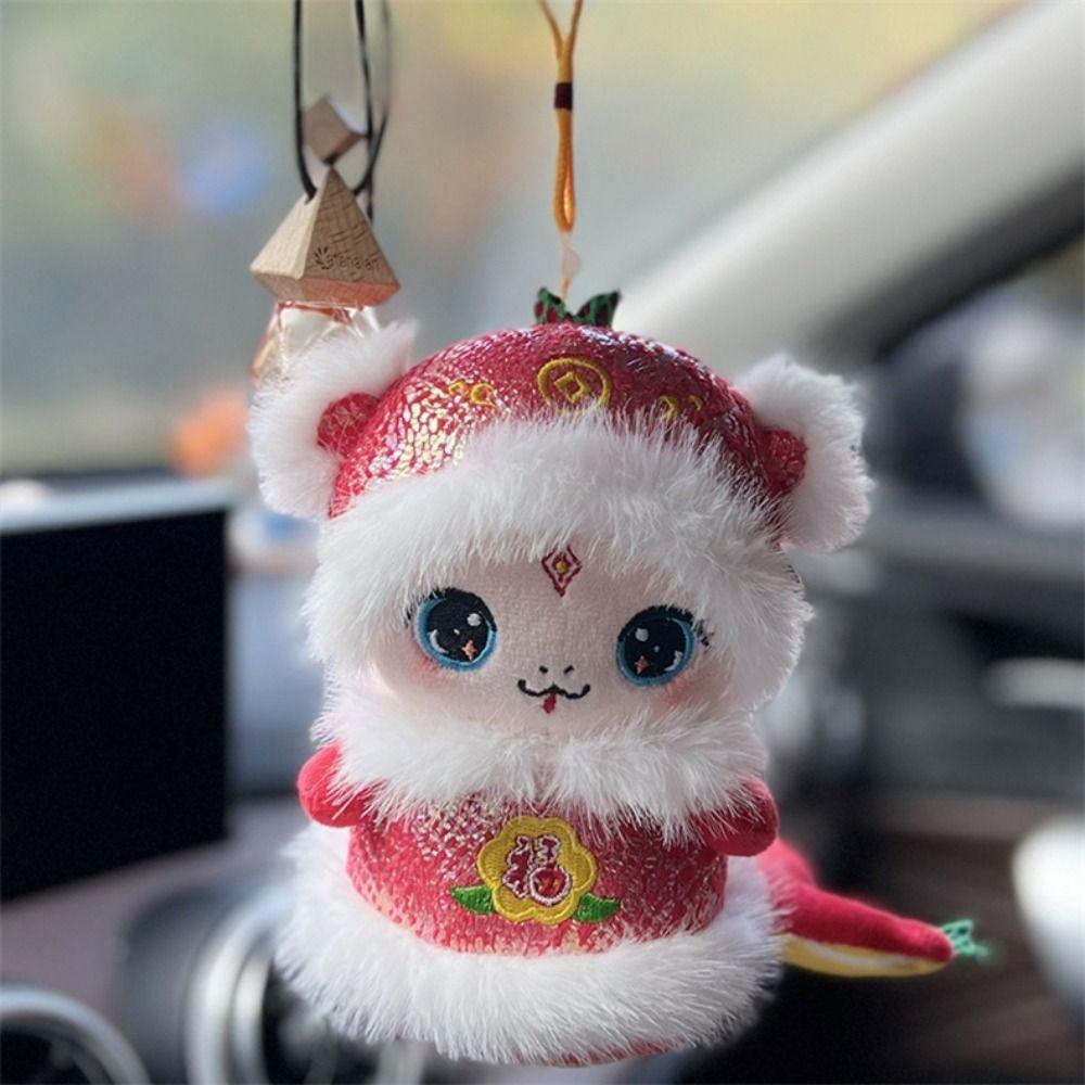 Chinese Style Snake Year Plush Toys Creative Cartoon Animal Pendant New Year Snake Doll Gifts