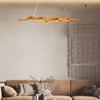 Vintage Resin Leaf Pendant Lights Tea House Dining Room Bedroom LED Chandelier Fixtures Indoor Decor Lighting Hanging Lamp