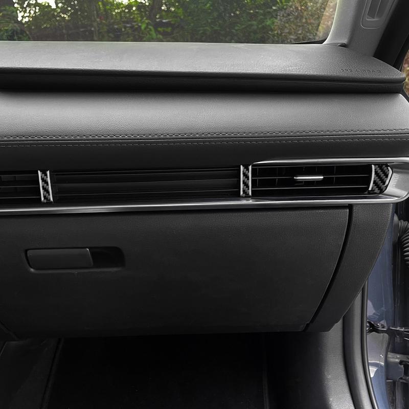 Carbon Fiber For Mazda 3 Axela -2025 Center Air Vent Side Trim Anti Scratch Interior Decor Protective Car Accessories