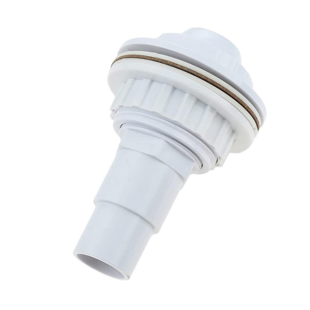 Drain Joint With Clip Threaded Tape Water Inlet Outlet Fittings Removable Wear-resistant Heat-resistance Swimming Pool Supplies