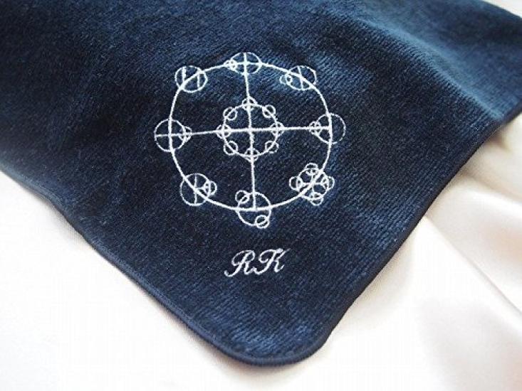 Lucky RK Towel Handkerchief RK Sticker 3 Sets Item (orange & Black) + (5 Pieces)