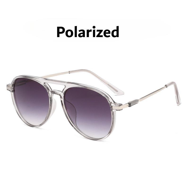 New Fashionable Double-Bridge Sunglasses Outdoor Travel UV Protection Ultra-Lightweight Sun Glasses Classic Driving Shades