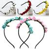 Rose Flower Crown Festival Headband Wedding Garland Floral Hairband Accessory